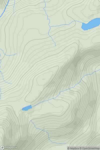 Thumbnail image for Iwerddon [Snowdonia] showing contour plot for surrounding peak
